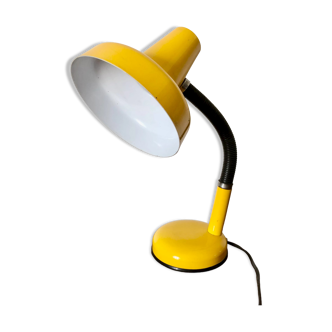 Lampe de bureau jaune 1980