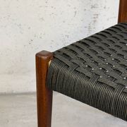 Dining chair – Teak and black Danish cord, 1960