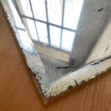 Very stung old bevelled mirror 39x60cm