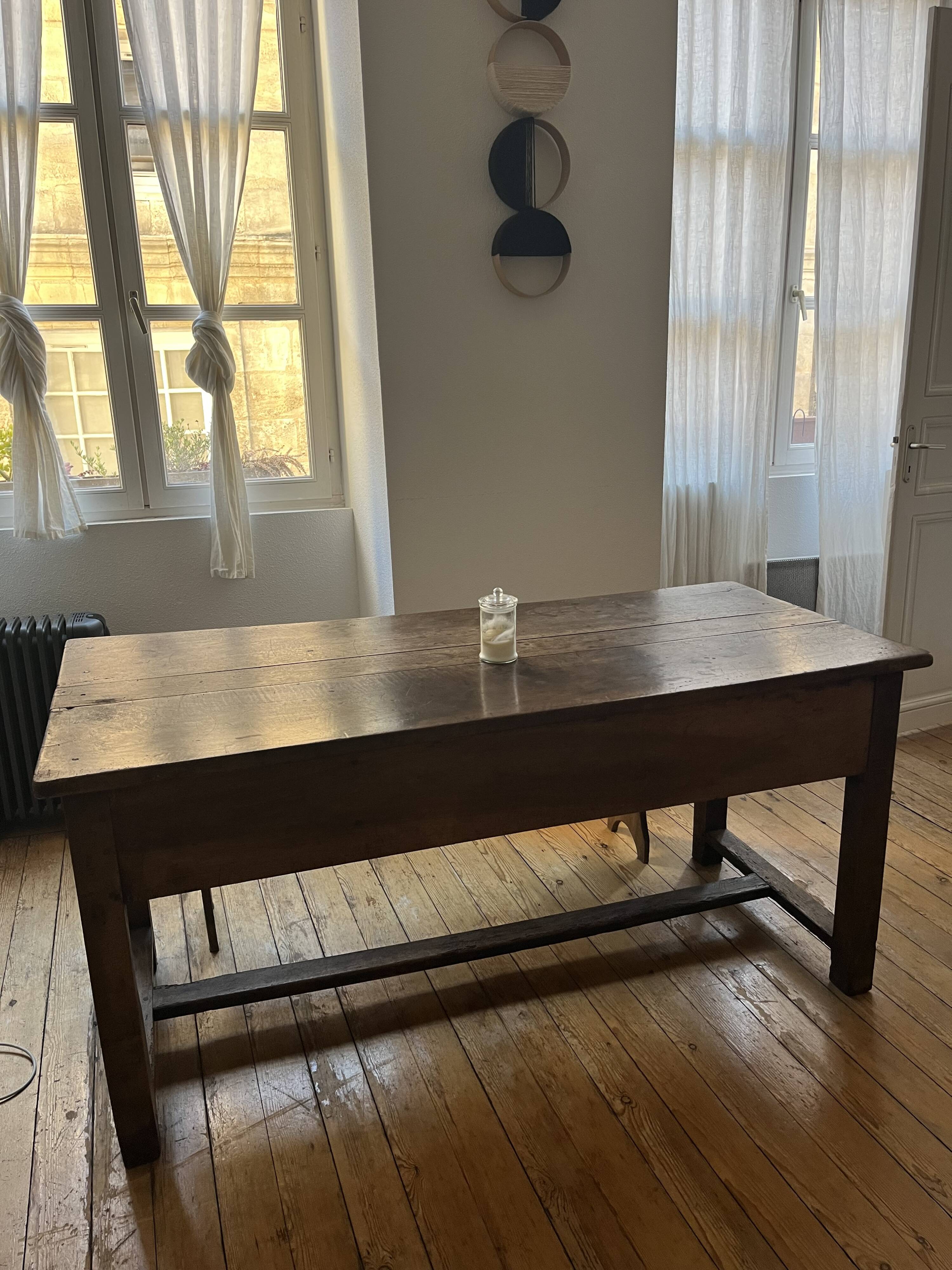 19th Century Walnut Farmhouse Table