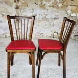 Pair of bistro chairs model # 153 by Baumann, circa 50/60