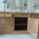 Buffet 3 doors of beautiful Louis XVI style in raw wood
