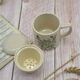 Old herbal tea in glazed stoneware Mentha piperita
