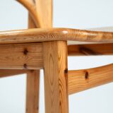 Glostrup Danish pine tulip dining chairs, Niels Koefoed, Denmark 1970s