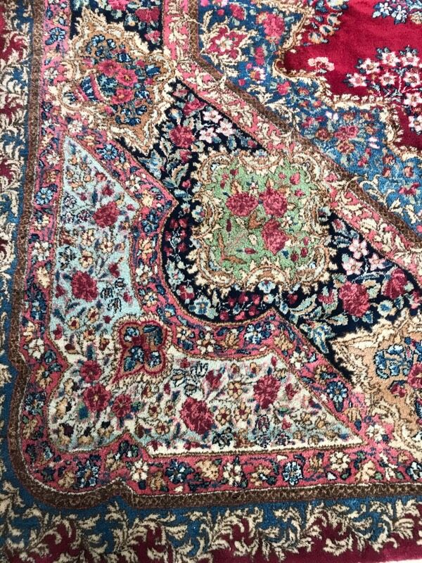 Old carpet Kirman late 270x380 cm