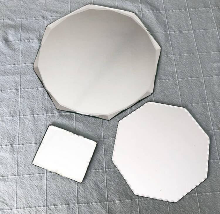 Lot de miroirs biseautés vintage