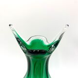 Egermann green vase, Czech Republic, 1970s