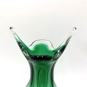 Vase vert Egermann, République tchèque, années 1970