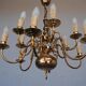 Chandelier style Dutch copper 10 lights