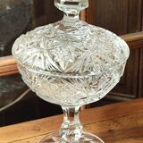 Antique cut crystal candy/sugar bowl