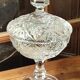 Antique cut crystal candy/sugar bowl