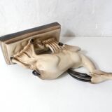 Charles Lemanceau Art Deco ceramic antelope