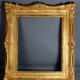 Cadre XIXe siècle style Louis XV bois stuc doré d'origine 66x57 feuillure 47x39 cm SB
