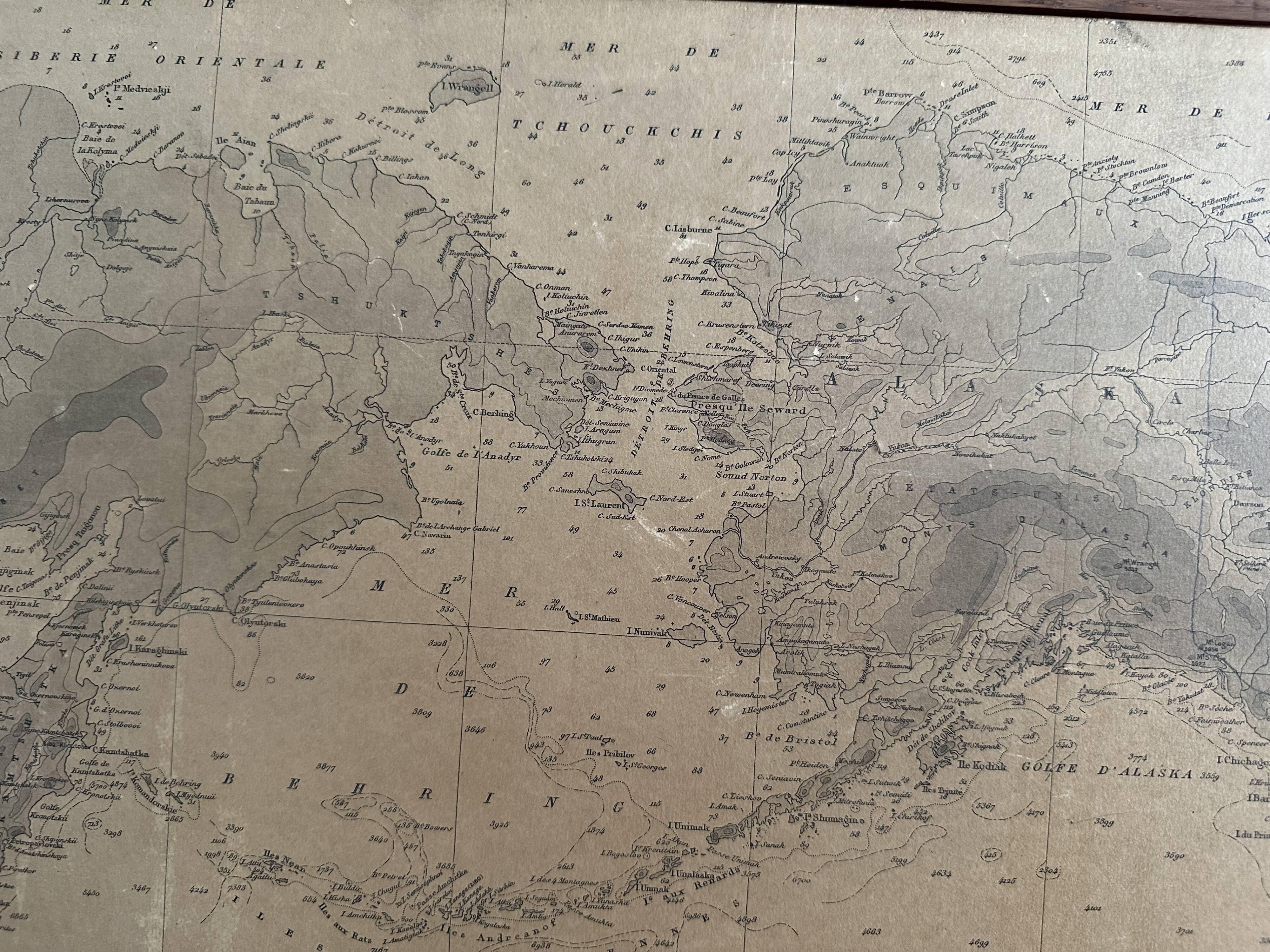 Planisphere of the naval hydrographic service
