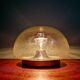 Ceiling light/wall sconce in blown bubble glass, Limburg, 1970
