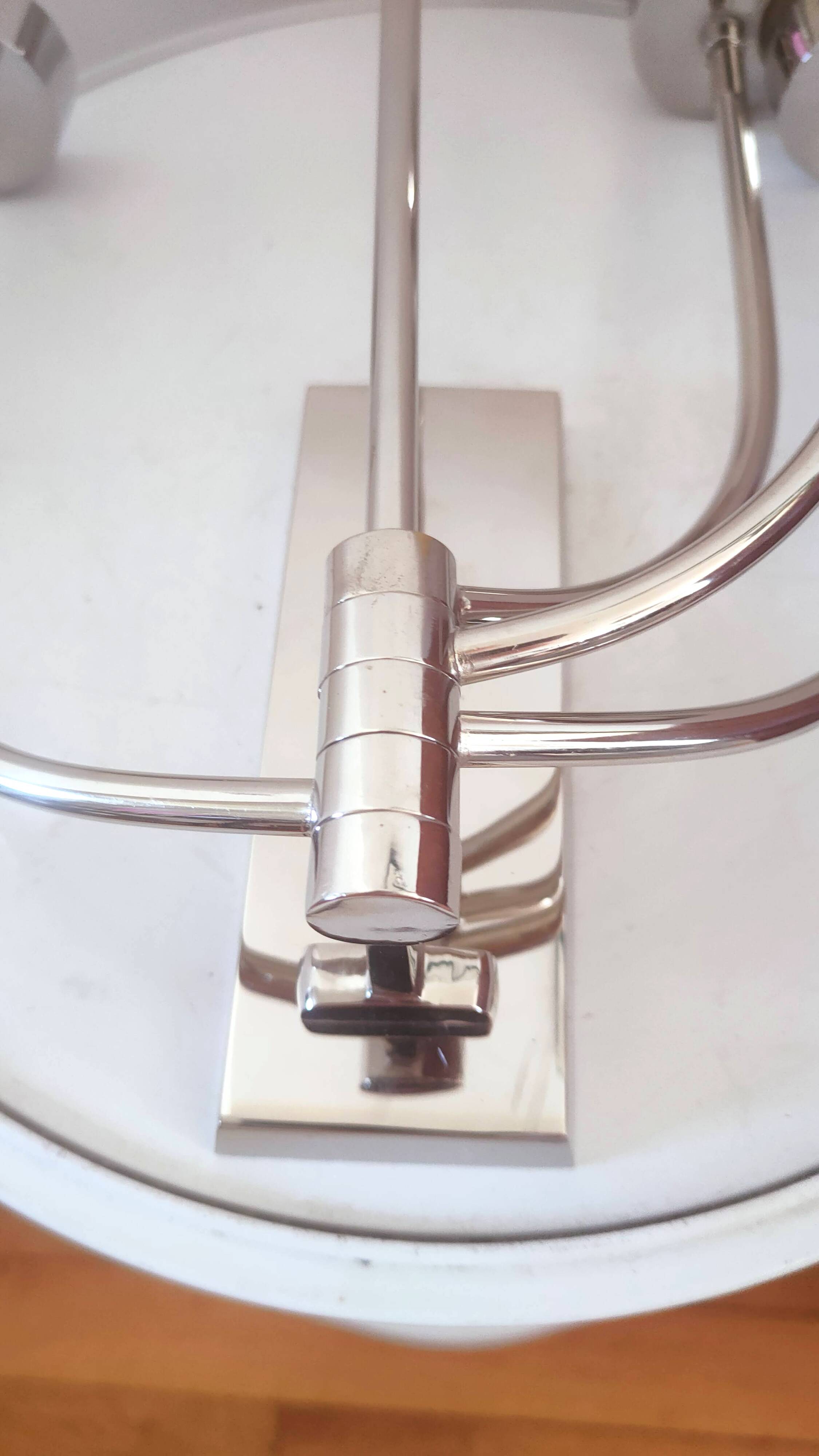 5-branched vintage candle holder wall light, Klein model for Habitat