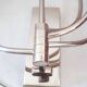 5-branched vintage candle holder wall light, Klein model for Habitat
