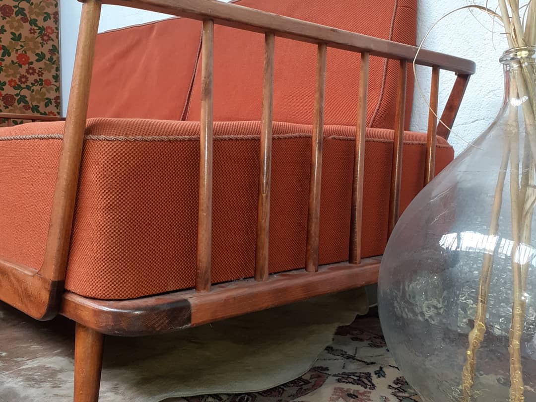 Daybed sofa canape 1950 vintage