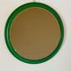 1960s vintage green wall mirror