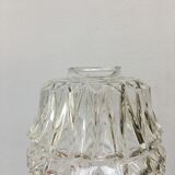 Vintage molded glass pendant lamp