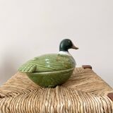Ceramic duck signed Michel Caugant