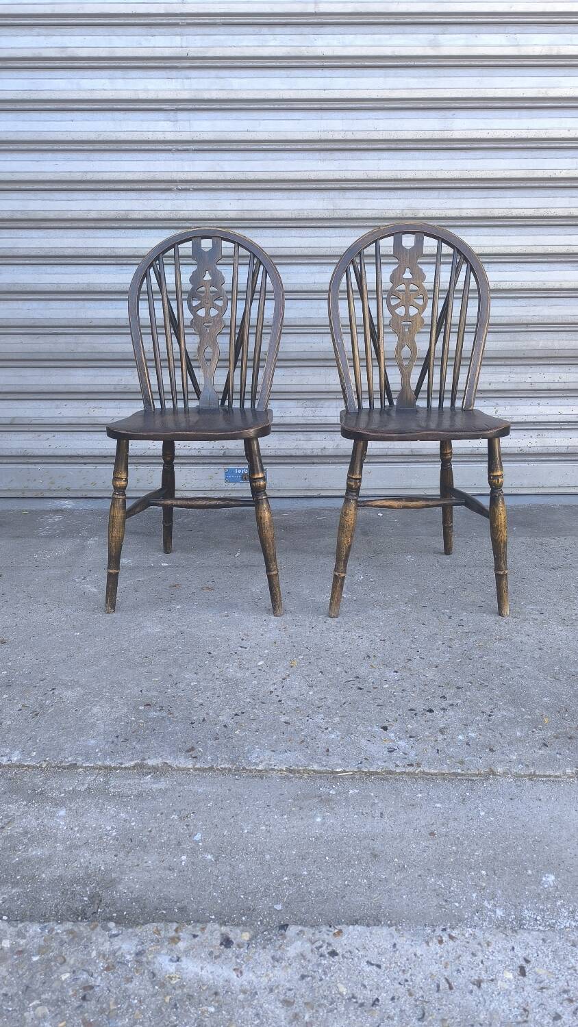 Pair of Ercol Windsor chairs 1890