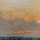 Table HSP "Crepuscular landscape" H.C. Delpy 1842-1910 ec. Barbizon