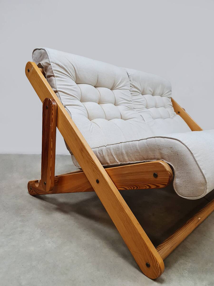 Vintage Swedish folding sofa