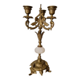 Chandelier with 3 branches in gilded bronze