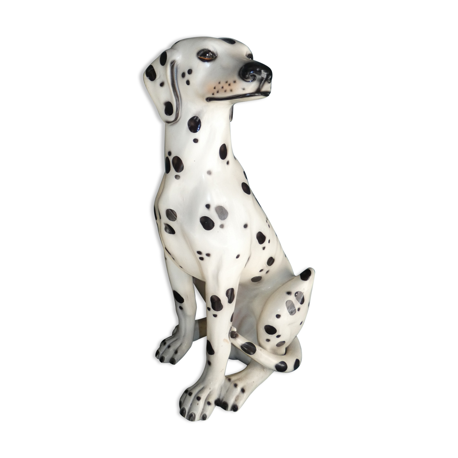 Dalmatian dog life size ceramic italian work circa 1970