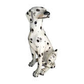 Chien dalmatien taille réelle en céramique travail italien circa 1970