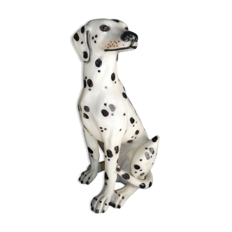 Dalmatian dog life size ceramic italian work circa 1970