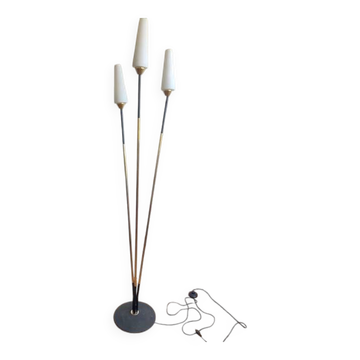 Vintage opaline tripod floor lamp