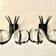 Brutalist pair of glass wall lights Mazzega, Italy 1960