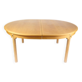 Oval Dining Table Model 140 Made In Oak & Brass By Borge Mogensen From 1950