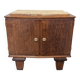 Art Deco bedside table with marble top, 1930s