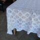 Handmade crochet antique bedspread