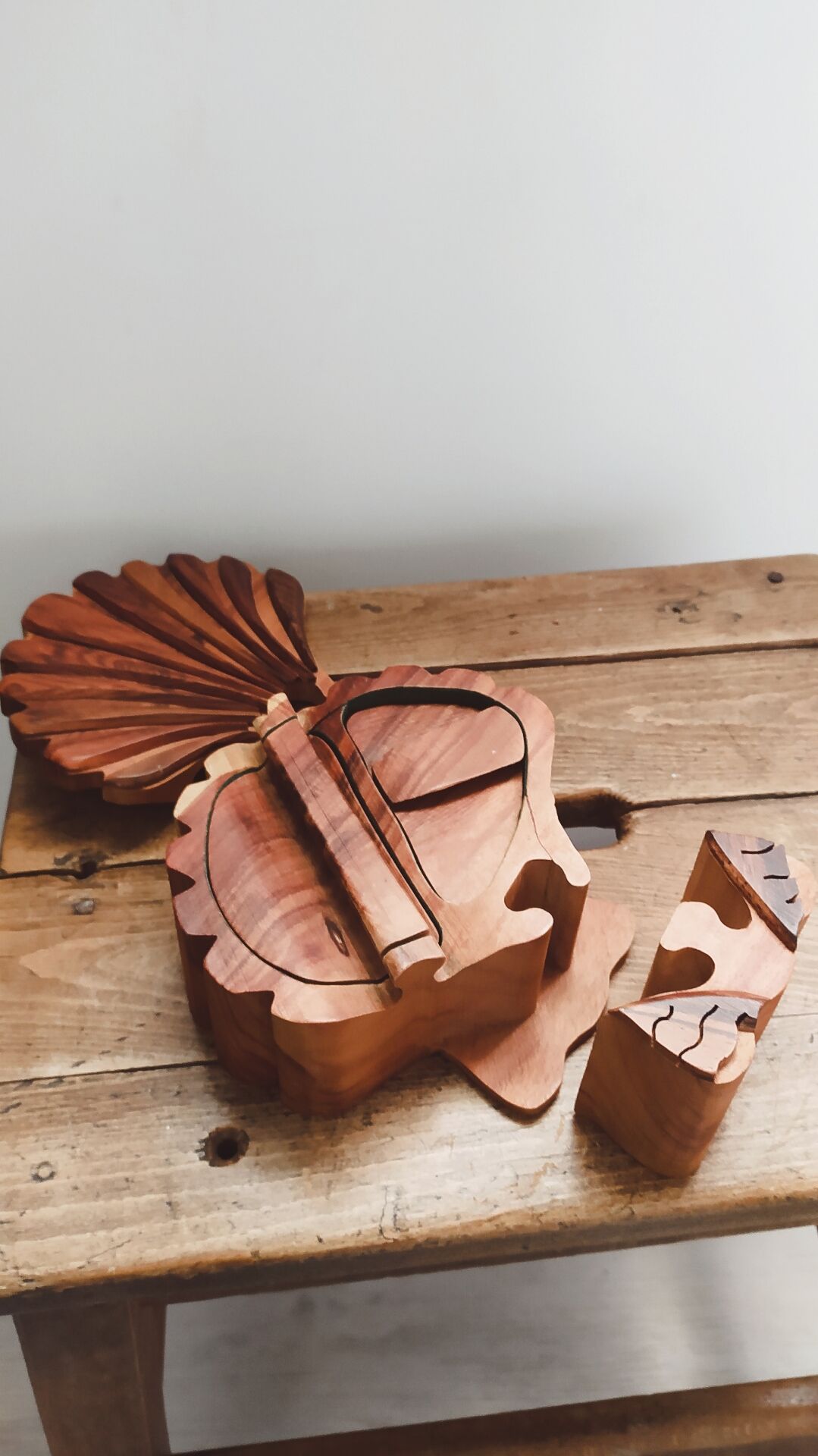 Coffret, boîte à bijoux en bois 