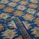 Tapis persan orange et bleu 132×83 cm