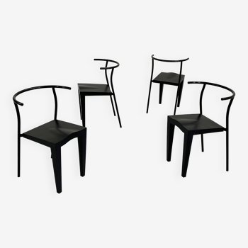 Set of 4 Dr. Glob chairs by Philippe Starck for Kartell 1980