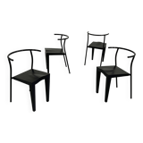 Set of 4 Dr. Glob chairs by Philippe Starck for Kartell 1980