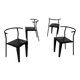 Set of 4 Dr. Glob chairs by Philippe Starck for Kartell 1980