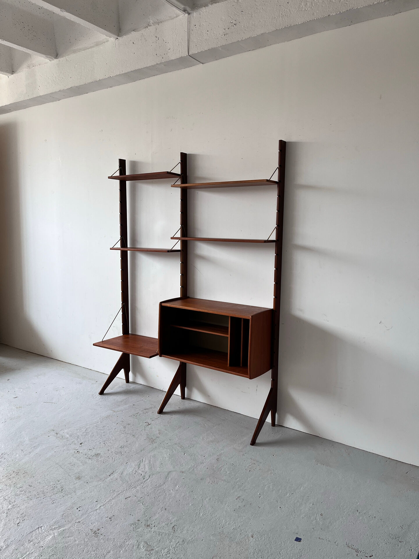 Scandinavian Bookcase, John Texmon, Mid century, Norway
