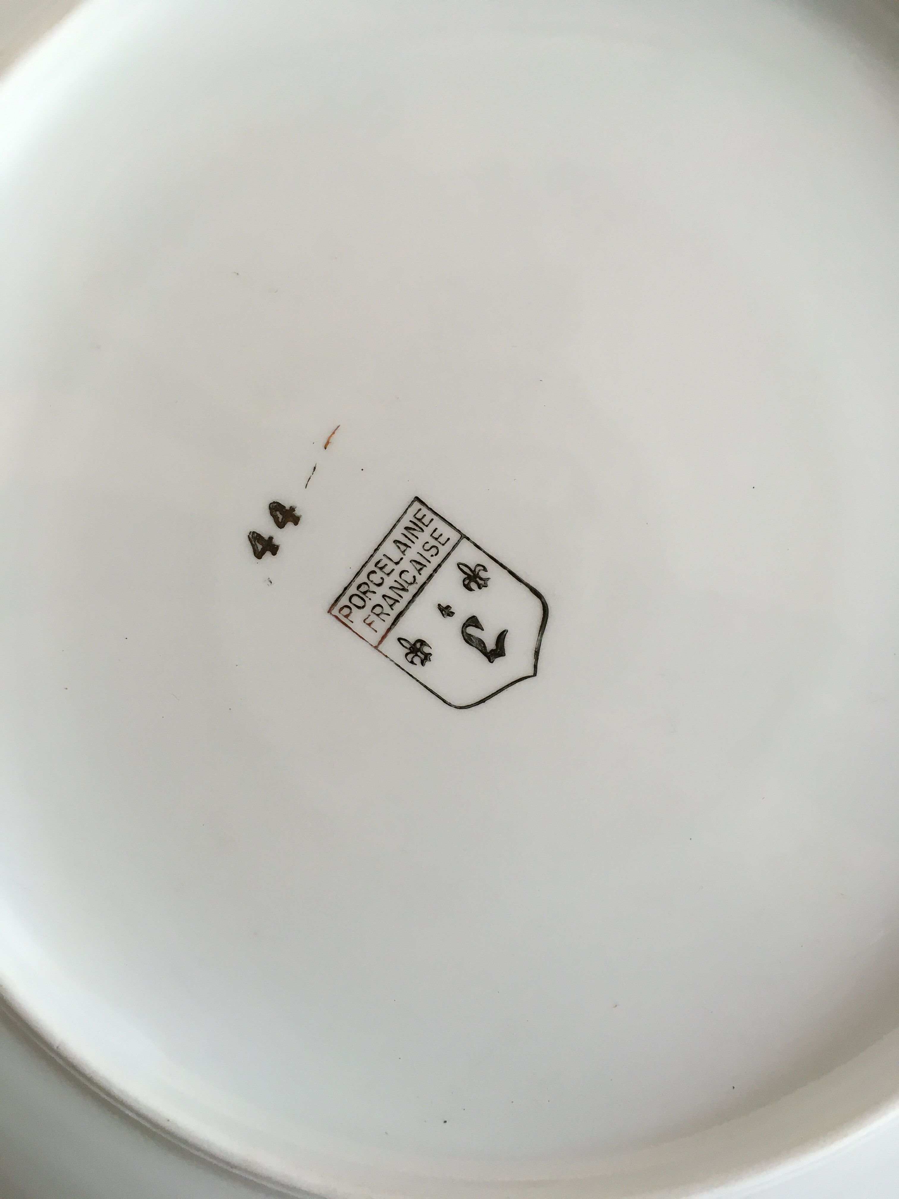 French porcelain cake dish decoration bread