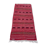 Handmade red Berber kilim rug 210x100cm