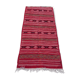 Handmade red Berber kilim rug 210x100cm