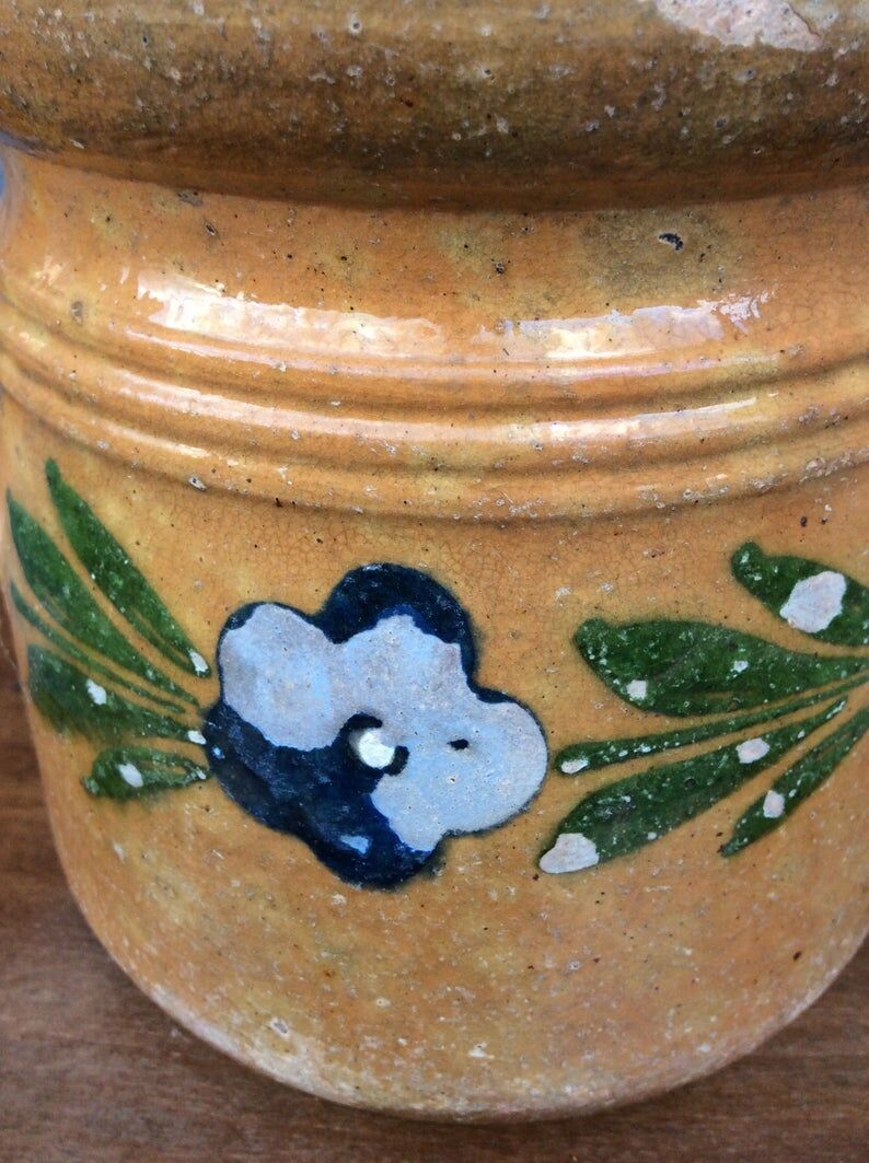 French pottery pitcher