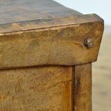 Antique beech shepherd's chest, 1850s