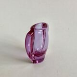 Alexandrite glass vase by M. Klinger, 1960s