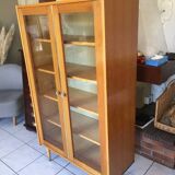 Scandinavian vintage bookcase display case